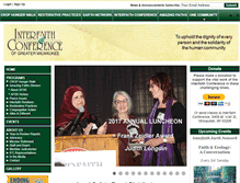 Tablet Screenshot of interfaithconference.org